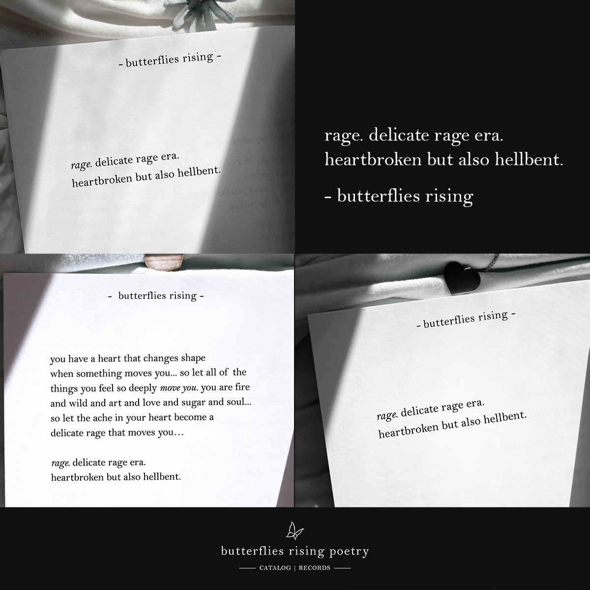 rage. delicate rage era. heartbroken but also hellbent.